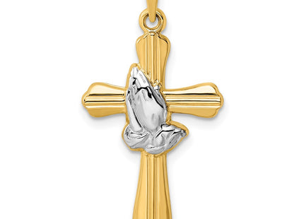 14k Yellow & Rhodium Pendants Style XR2026 - Classique Jewelry Inc.