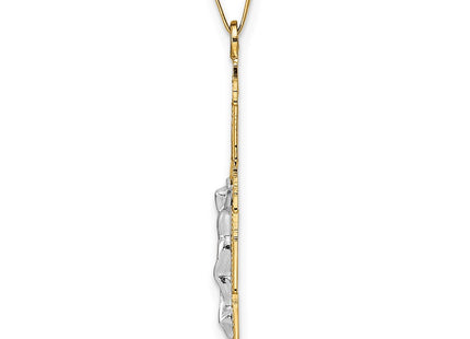 14k Two-tone Pendants Style XR2053 - Classique Jewelry Inc.