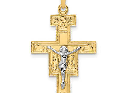 14k Two-tone Pendants Style XR2053 - Classique Jewelry Inc.