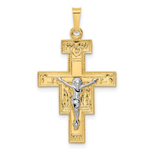 14k Two-tone Pendants Style XR2053 - Classique Jewelry Inc.