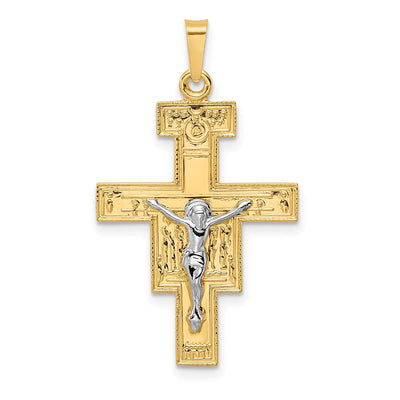 14K gold crucifix pendant