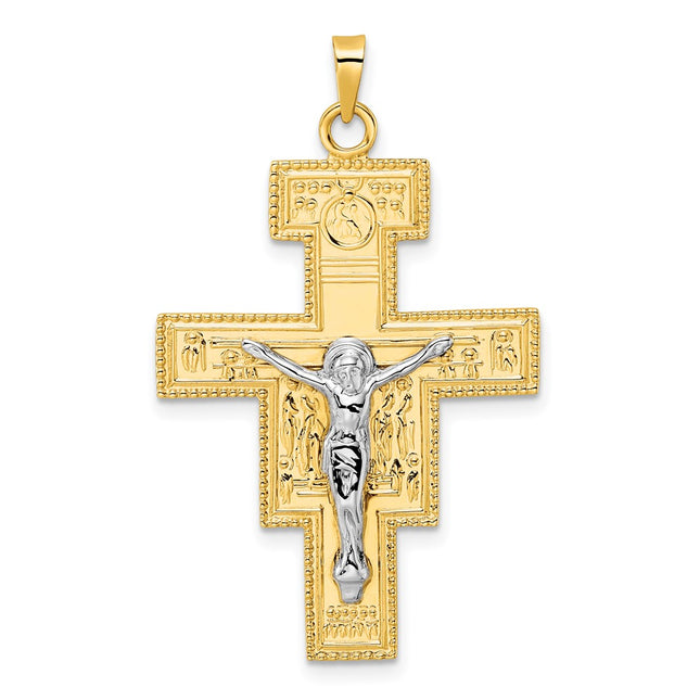14k Two-tone Pendants Style XR2054 - Classique Jewelry Inc.