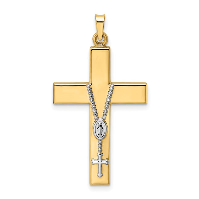 14k Two-tone Pendants Style XR2055 - Classique Jewelry Inc.