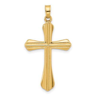 14K gold cross pendant