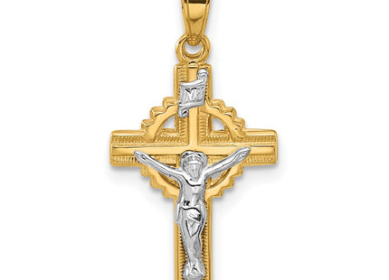 14K gold crucifix pendants & charm