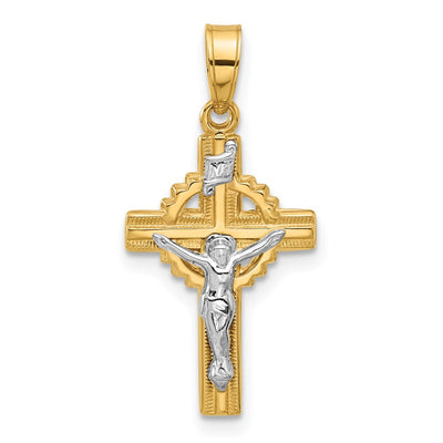 14K gold crucifix pendants & charm