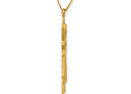 14K gold crucifix pendants & charm, alternate view