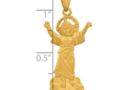 14K gold crucifix pendants & charm, further view