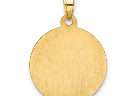14K gold crucifix pendant, another view