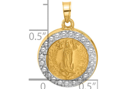 14K gold crucifix pendant, further view
