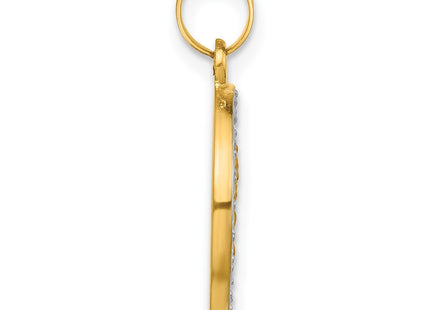 14k Yellow & Rhodium Jewelry Style XR2104 - Classique Jewelry Inc.