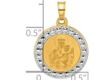 14k Yellow & Rhodium Jewelry Style XR2104 - Classique Jewelry Inc.