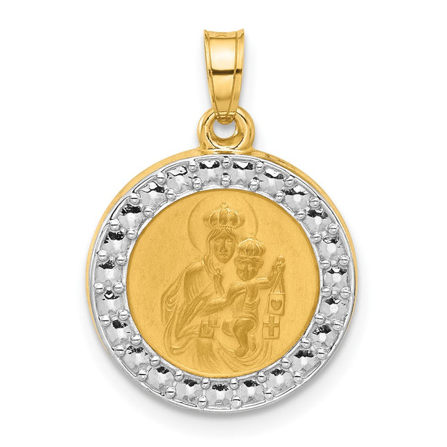 14k Yellow & Rhodium Jewelry Style XR2104 - Classique Jewelry Inc.