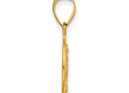 14K gold pendants & charm, alternate view