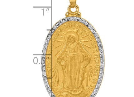14k Yellow & Rhodium Pendants Style XR2118 - Classique Jewelry Inc.
