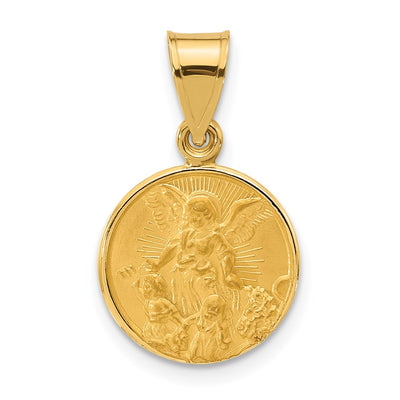 14K gold guardian angel pendants & charm