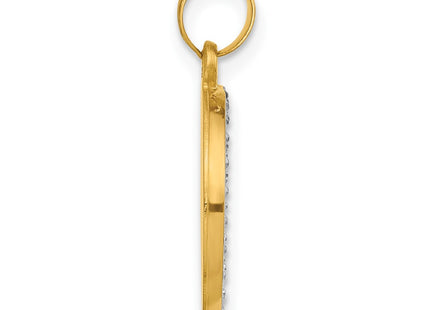 14k Yellow & Rhodium Jewelry Style XR2129 - Classique Jewelry Inc.