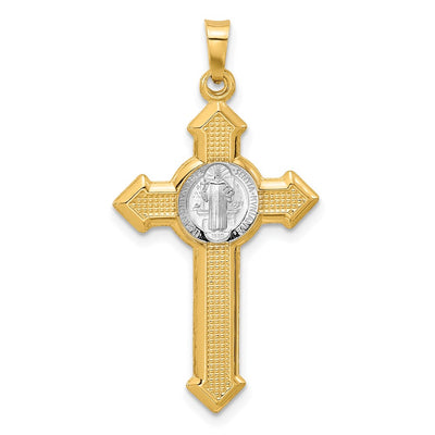 14K gold cross pendants & charm
