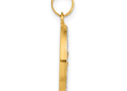 14k Yellow & Rhodium Jewelry Style XR2137 - Classique Jewelry Inc.
