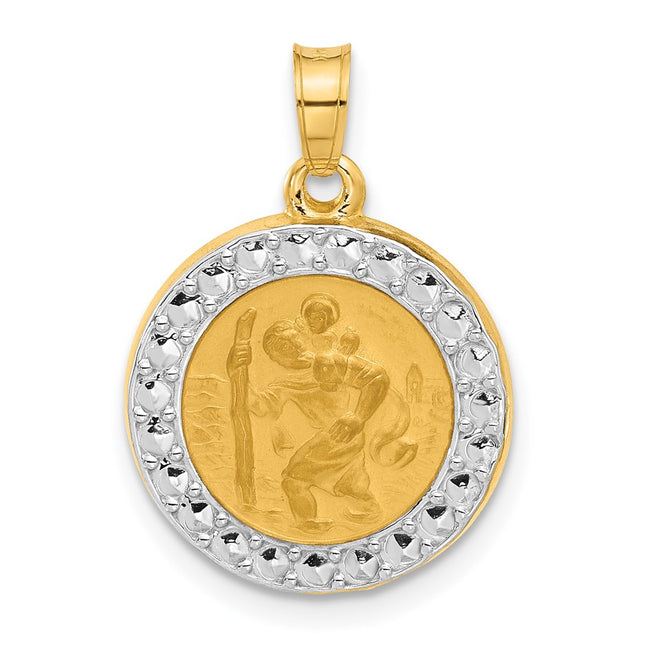 14k Yellow & Rhodium Jewelry Style XR2137 - Classique Jewelry Inc.