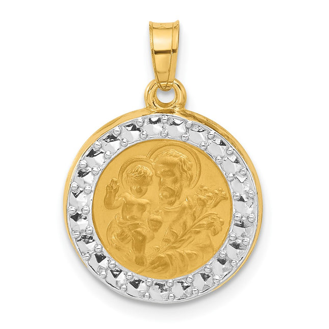 14k Yellow & Rhodium Jewelry Style XR2143 - Classique Jewelry Inc.