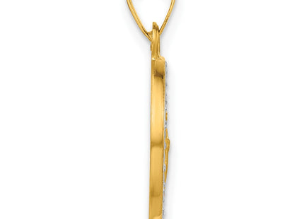 14k Yellow & Rhodium Jewelry Style XR2147 - Classique Jewelry Inc.