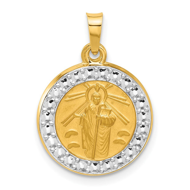 14k Yellow & Rhodium Jewelry Style XR2147 - Classique Jewelry Inc.