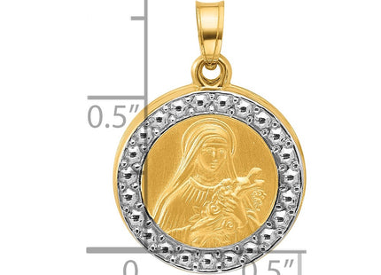 14k Yellow & Rhodium Pendants Style XR2153 - Classique Jewelry Inc.