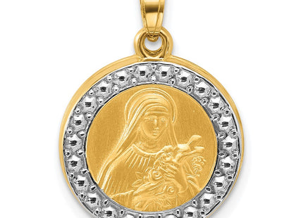 14k Yellow & Rhodium Pendants Style XR2153 - Classique Jewelry Inc.