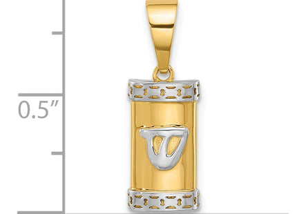 14k Yellow & Rhodium Pendants Style XR2154 - Classique Jewelry Inc.