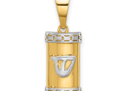 14k Yellow & Rhodium Pendants Style XR2154 - Classique Jewelry Inc.