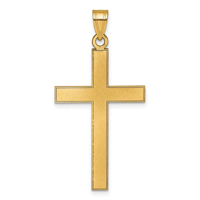 14K gold cross pendant