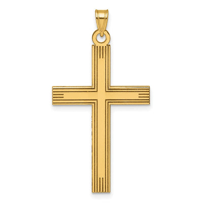 14K gold cross charm