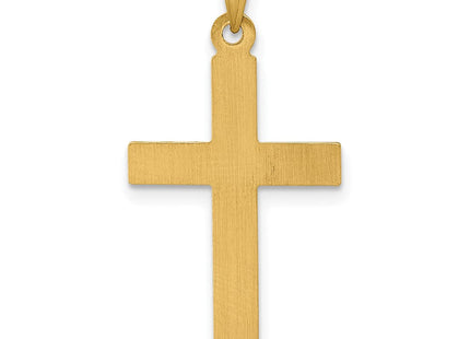14k Polished And Textured Latin Cross Pendant (Style XR2161)