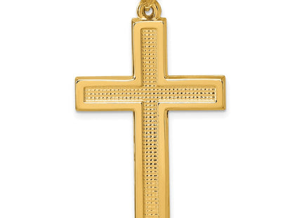 14K gold cross pendant