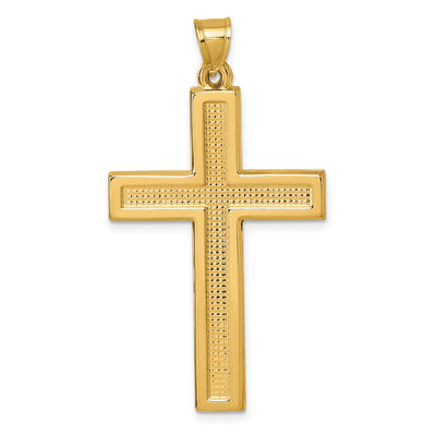 14K gold cross pendant