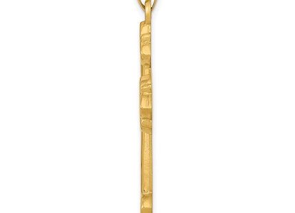 14k Hollow Cross Pendant (Style XR217)