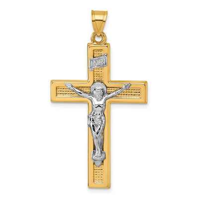 14K gold crucifix pendant