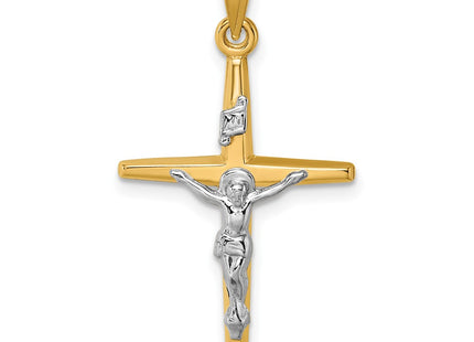 14K gold crucifix pendant