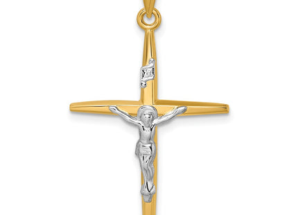 14K gold crucifix pendant