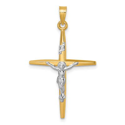 14K gold crucifix pendant