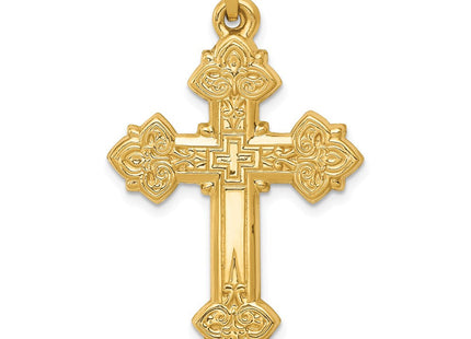 14k Hollow Cross Pendant (Style XR217)