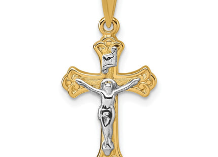 14k Yellow & Rhodium Pendants Style XR2184 - Classique Jewelry Inc.