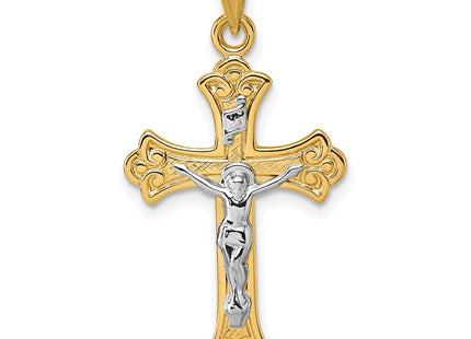 14K gold fleur de lis pendant