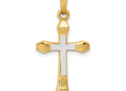 14k Yellow & Rhodium Pendants Style XR226 - Classique Jewelry Inc.