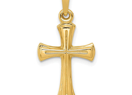 14k Hollow Cross Pendant (Style XR231)