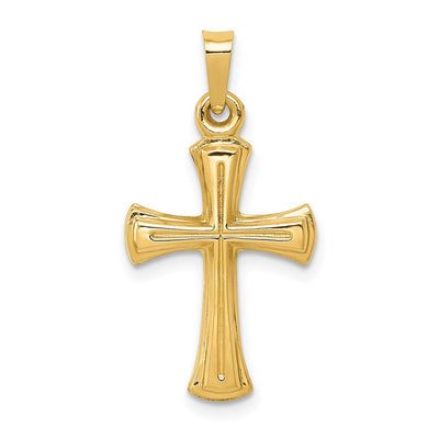 14K gold cross pendant