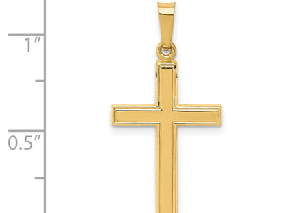 14k Hollow Cross Pendant (Style XR238)