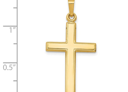 14k Hollow Cross Pendant (Style XR239)