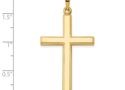 14k Hollow Cross Pendant (Style XR241)